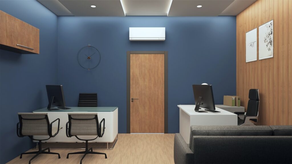 Modern minimal office interior